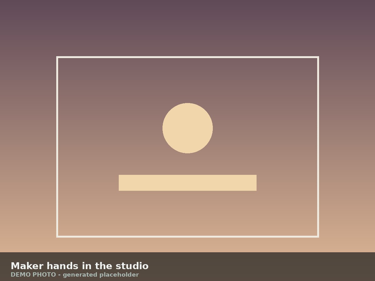 Demo — Maker Hands in the Studio